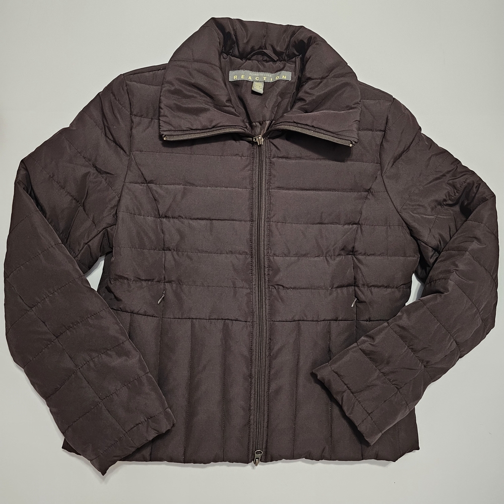 Kenneth Cole Reaction Dark Brown Puffer Jacket Medium